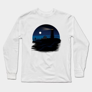 Lighthouse - Night Long Sleeve T-Shirt